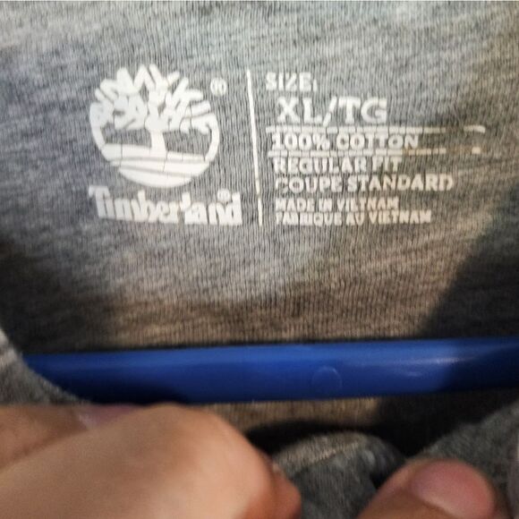 Men's Timberland button-up hoodie sweater, size XL - Picture 2 of 3